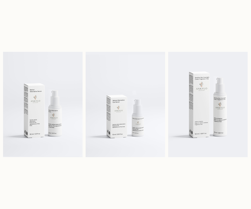 Anti-Aging Bakuchiol-Set: Retinol Alternative Serum, Eye Serum, Sensitive Skin Overnight Cream