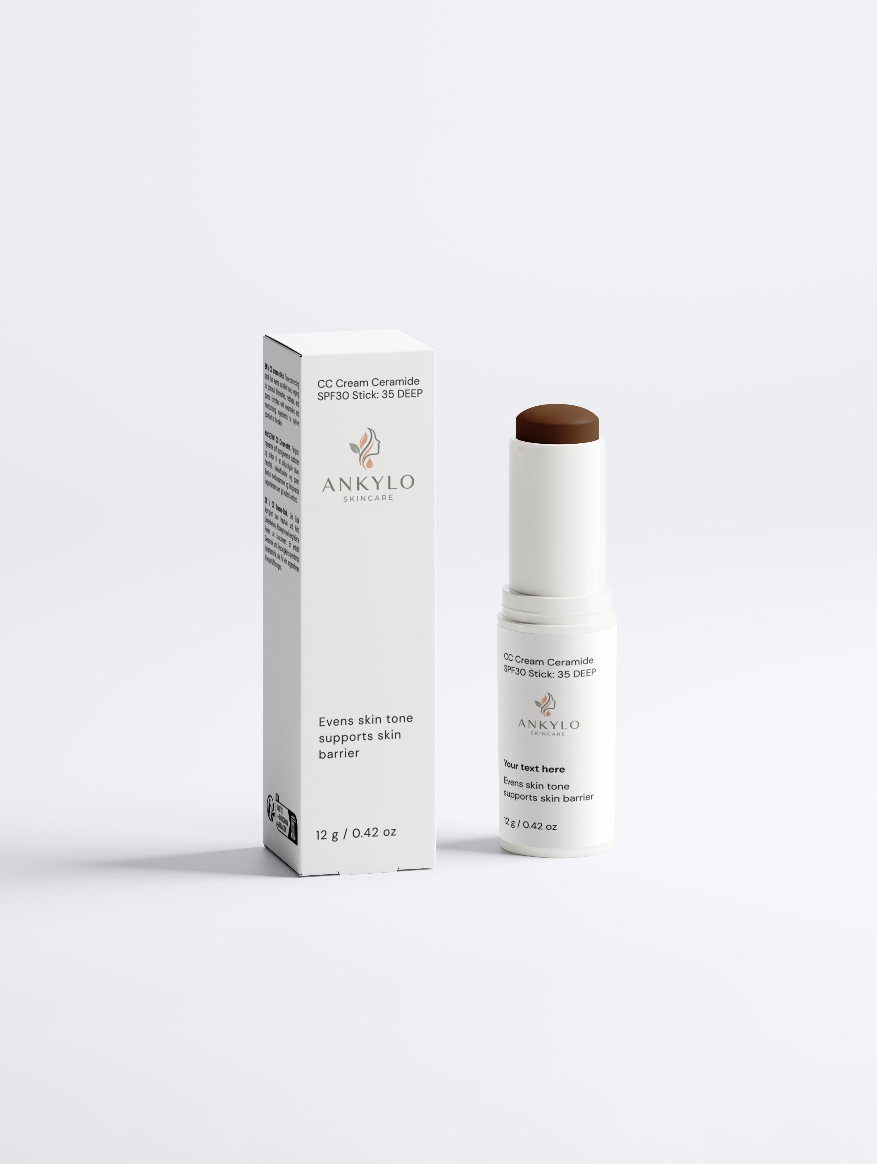 CC Cream Ceramide SPF30 Stick 35 DEEP | Ankylo Skincare